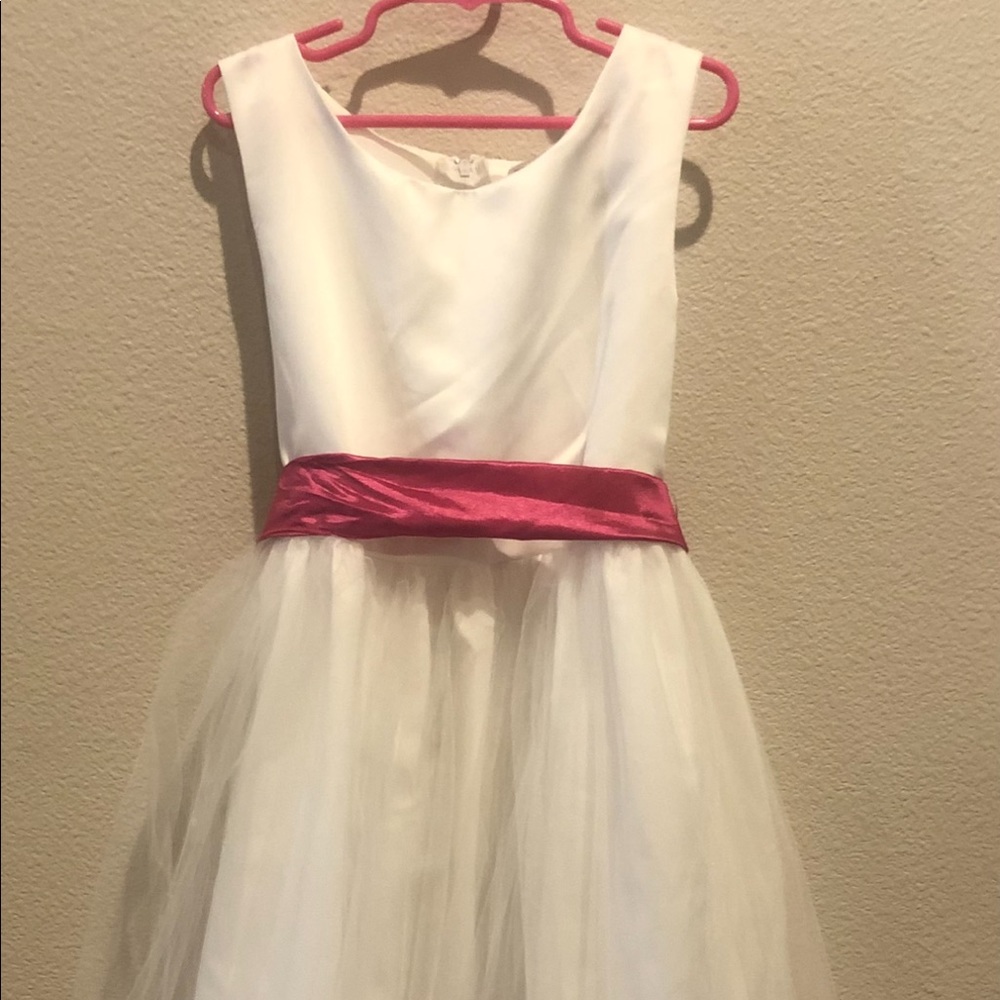 Girls rose petal dress